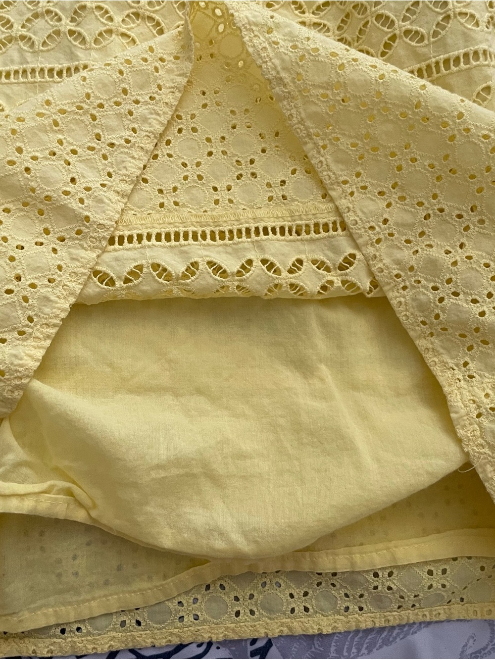 LOFT yellow eyelet dress - Picture 9 of 9
